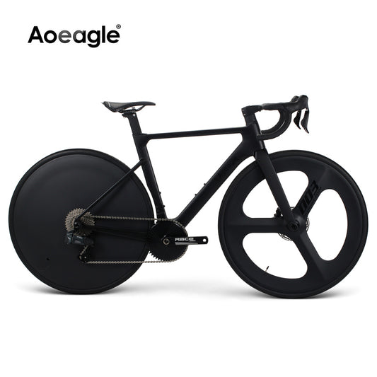 Aoeagle Carbon Fiber 12-Speed Road Bike | Wheel Top GeX Electronic Shifting | 1x Drivetrain | Customizable Rear Disc Wheel