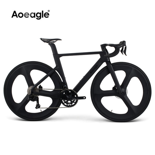 Aoeagle Ultra-Light Carbon Fiber 24-Speed Road Bike – Integrated Wheels with WHEELTOP EDS TX Electronic Shifting