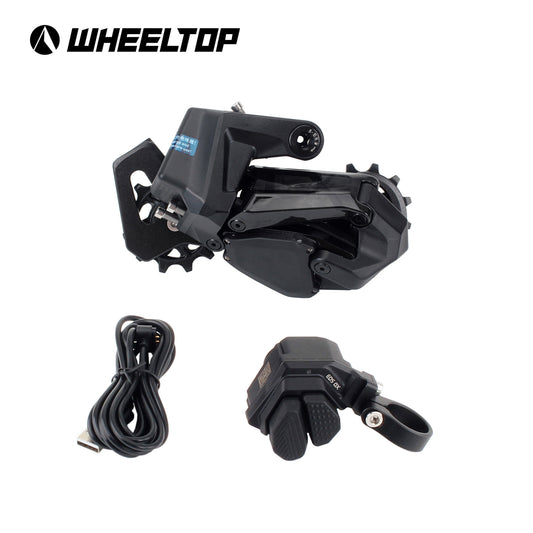 WHEELTOP EDS TXF Wireless Electronic Groupset for Folding Bikes (16–20”) – 58mm Short Cage Rear Derailleur